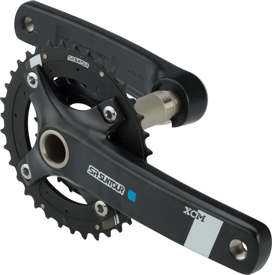 XCM-AX Crankset - 175mm, 10-Speed, 36/22t, 104/64 BCD, Hollowtech II Spindle Interface, Black