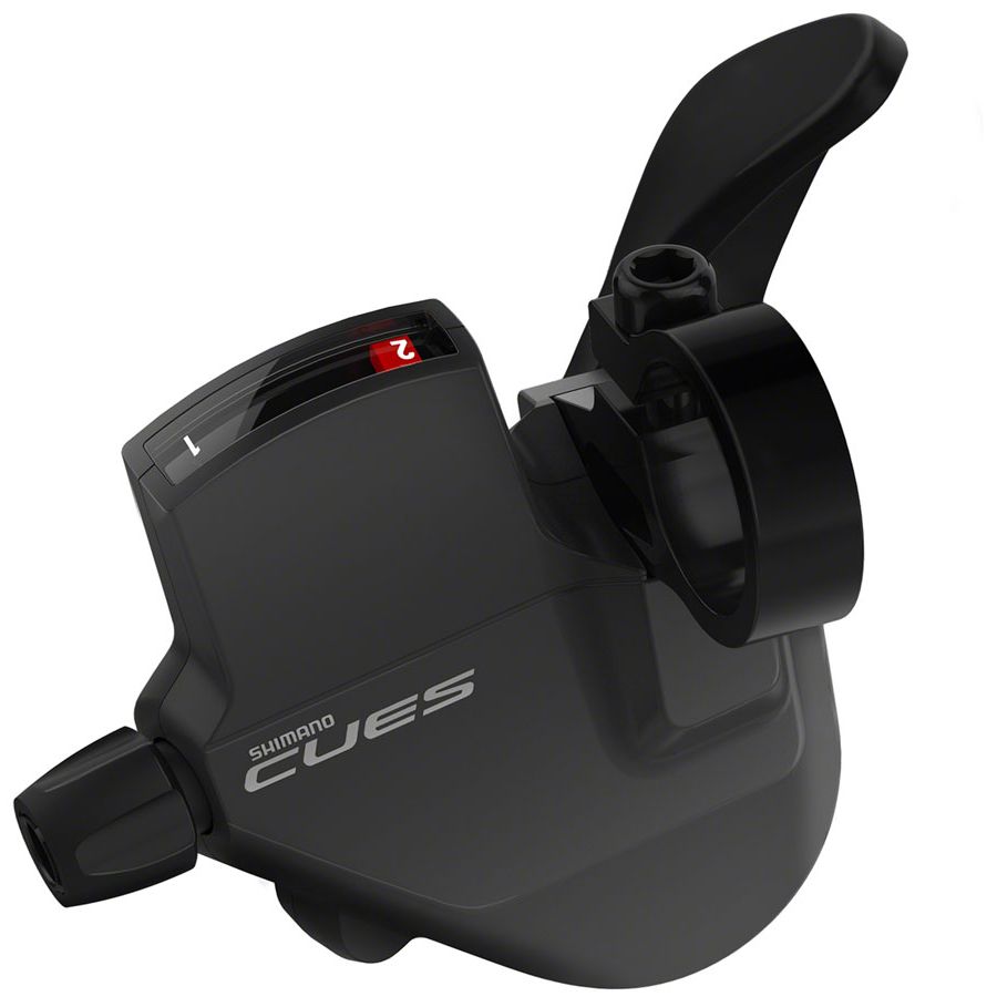 CUES SL-U4000-L Shifter - Left, 2-Speed, Rapidfire Plus Mono, Optical Gear Display, Black