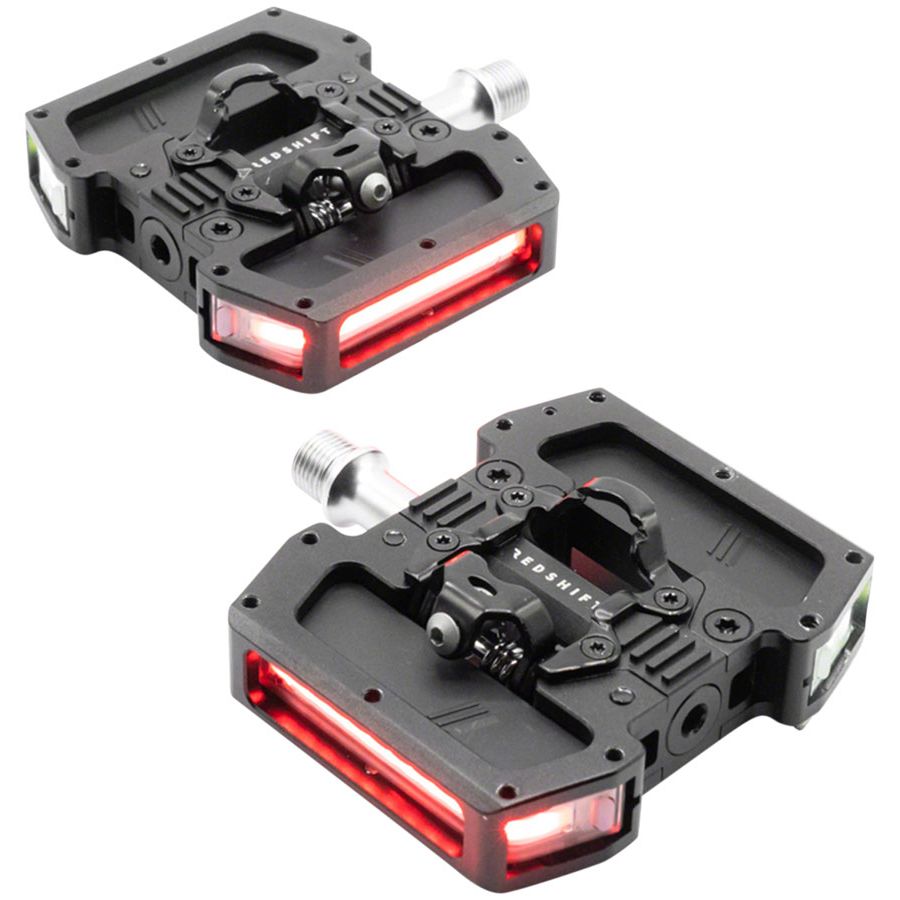 Arclight Pro Clipless Pedals - Aluminum, 9/16", Black, w/Lights