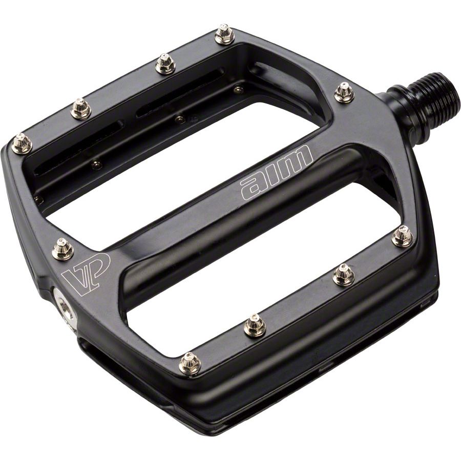 Aim Pedals - Platform, Aluminum, 9/16", Black