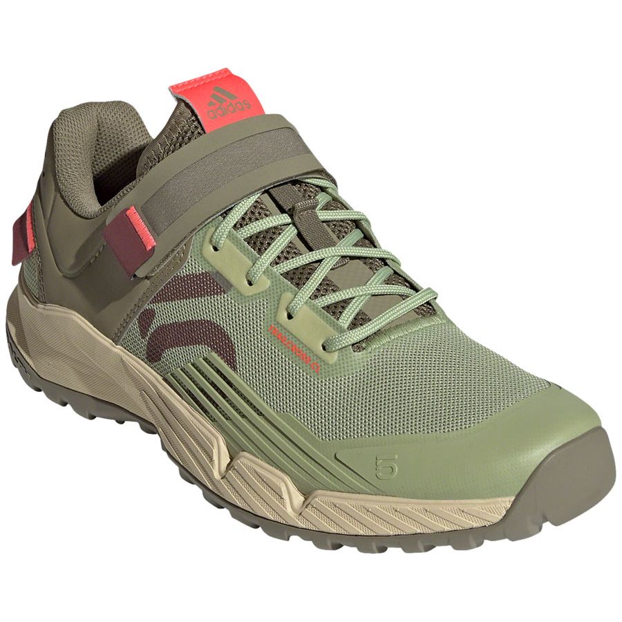 Trailcross Mountain Clipless Shoes - Women's, Quiet Crimson/Orbit Green/Turbo