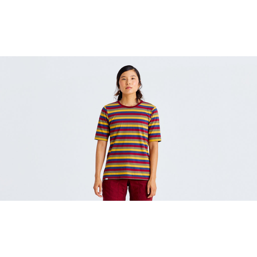 Women's Specialized/Fjällräven Cotton Striped Short Sleeve Tee