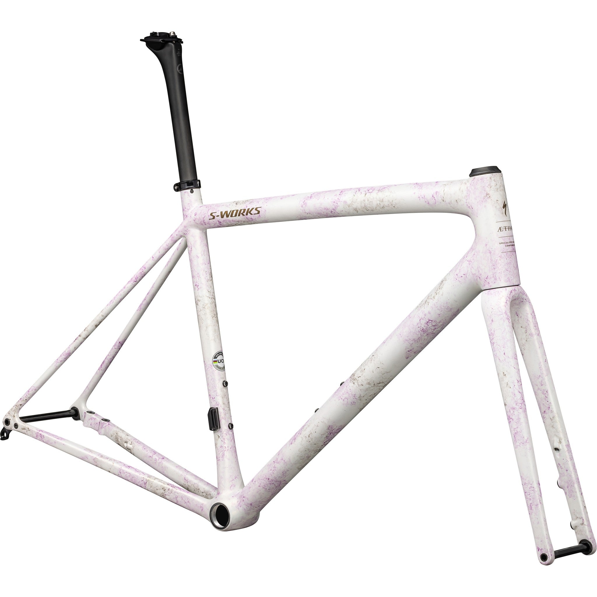 S-Works Aethos Frameset - Satin Clay - Powder Indigo - Silver Dust - Satin Clay - Powder Indigo - Silver Dust - Satin Clay - Powder Indigo - Silver Dust - Satin Clay - Powder Indigo - Silver Dust