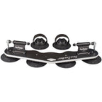 Mini Bomber 2-Bike Roof Rack - HUSKE QR Fork Mounts and Rear Wheel Holders, Black