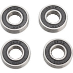 Trailer Replacement Parts - Tow Bar Assembly for Double Child Trailers with Quick Receiver - Flat Dust Cap for Push Button Wheels