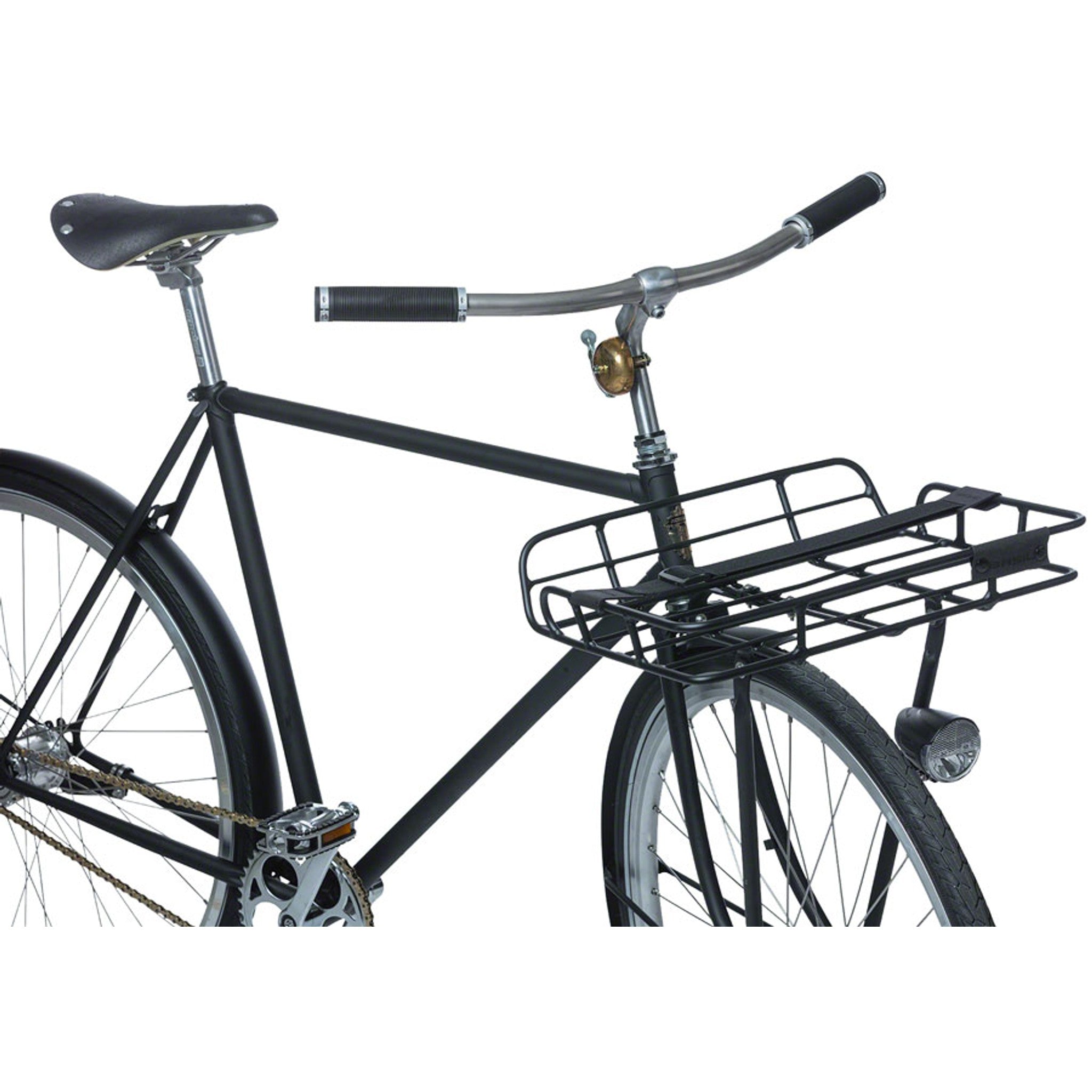 Portland Front Rack, Aluminum, Black