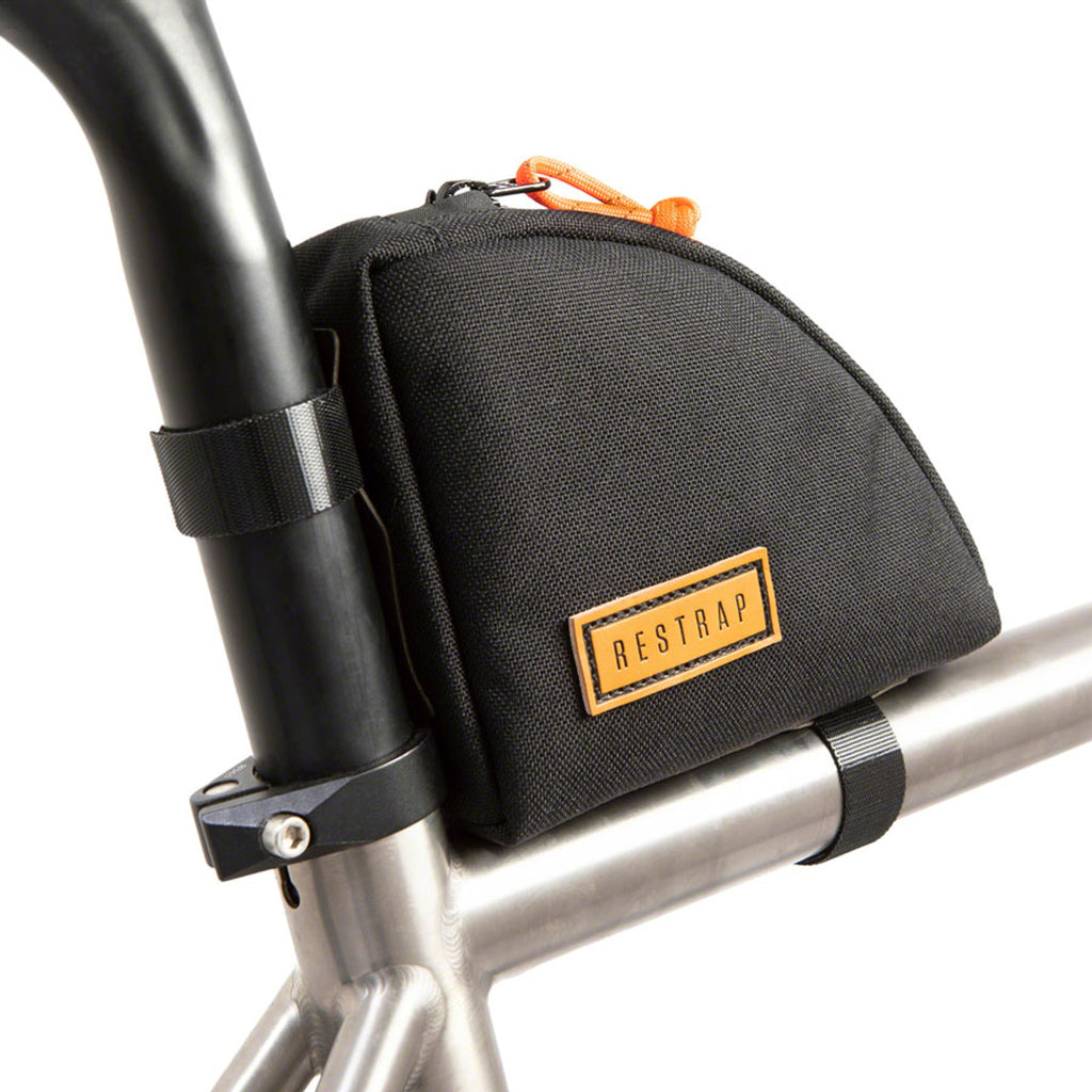 Rear Top Tube/Seatpost Bag - Black