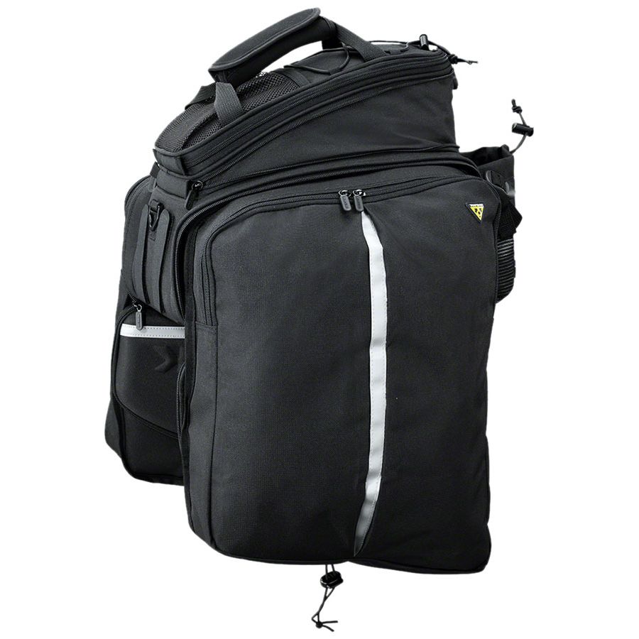 MTS Trunk Bag DXP Rack Bag with Expandable Panniers - Strap Mount, Black