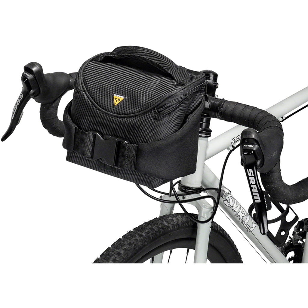 Compact Handlebar Bag/Fanny Pack - Includes Fixer 8, Black