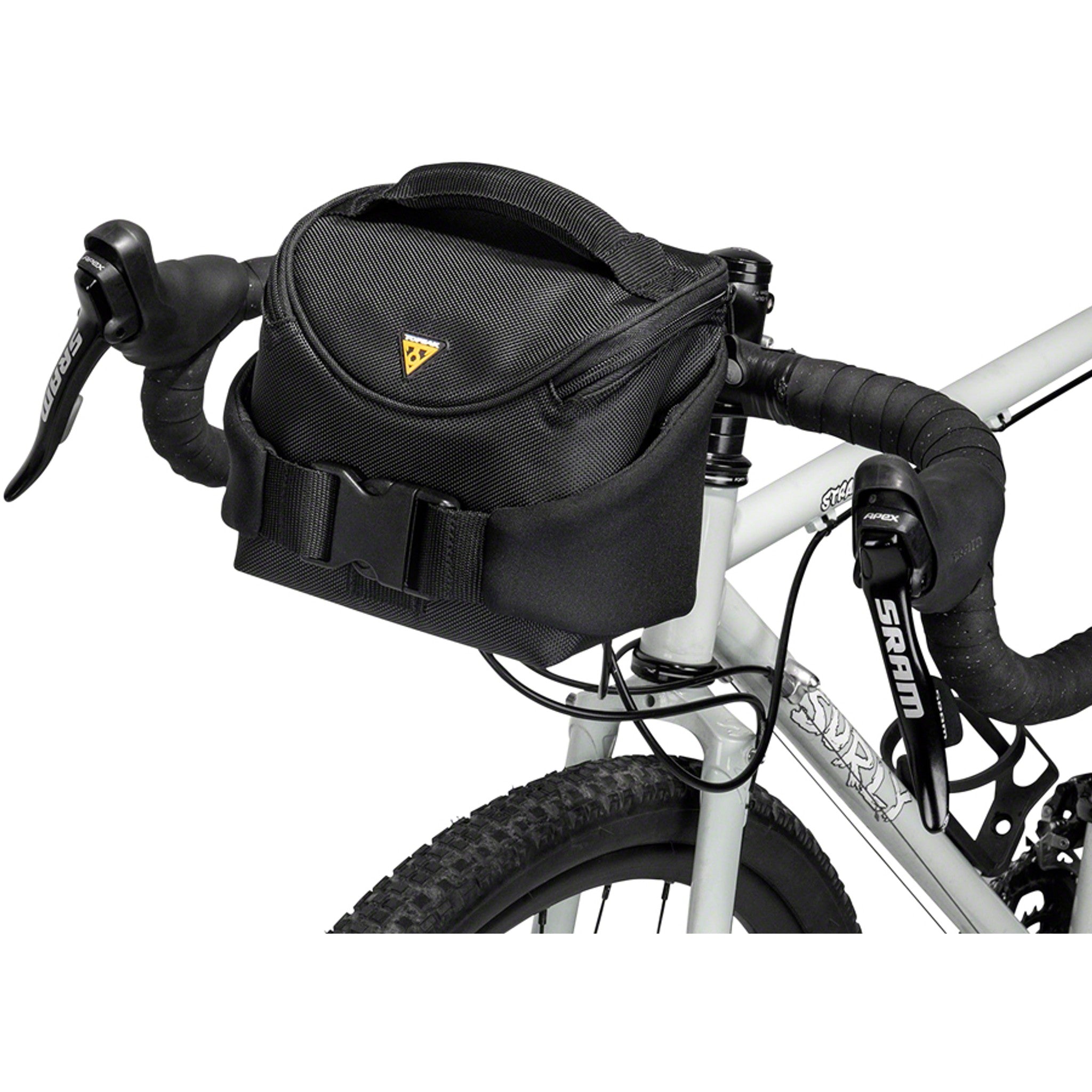 Compact Handlebar Bag/Fanny Pack - Includes Fixer 8, Black