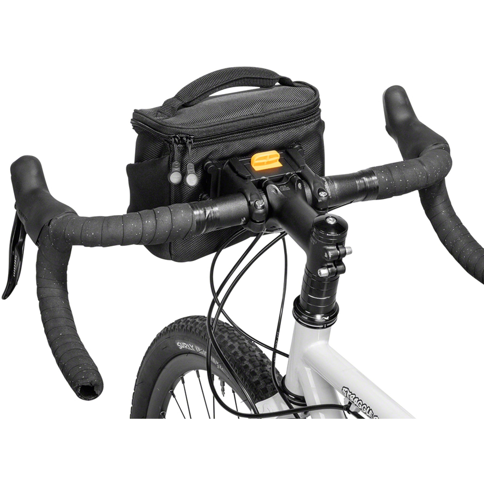 Compact Handlebar Bag/Fanny Pack - Includes Fixer 8, Black