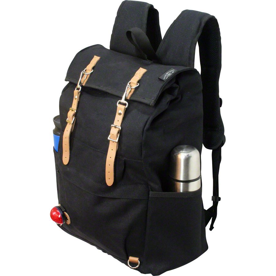Canvas Cycling Rucksack: Black