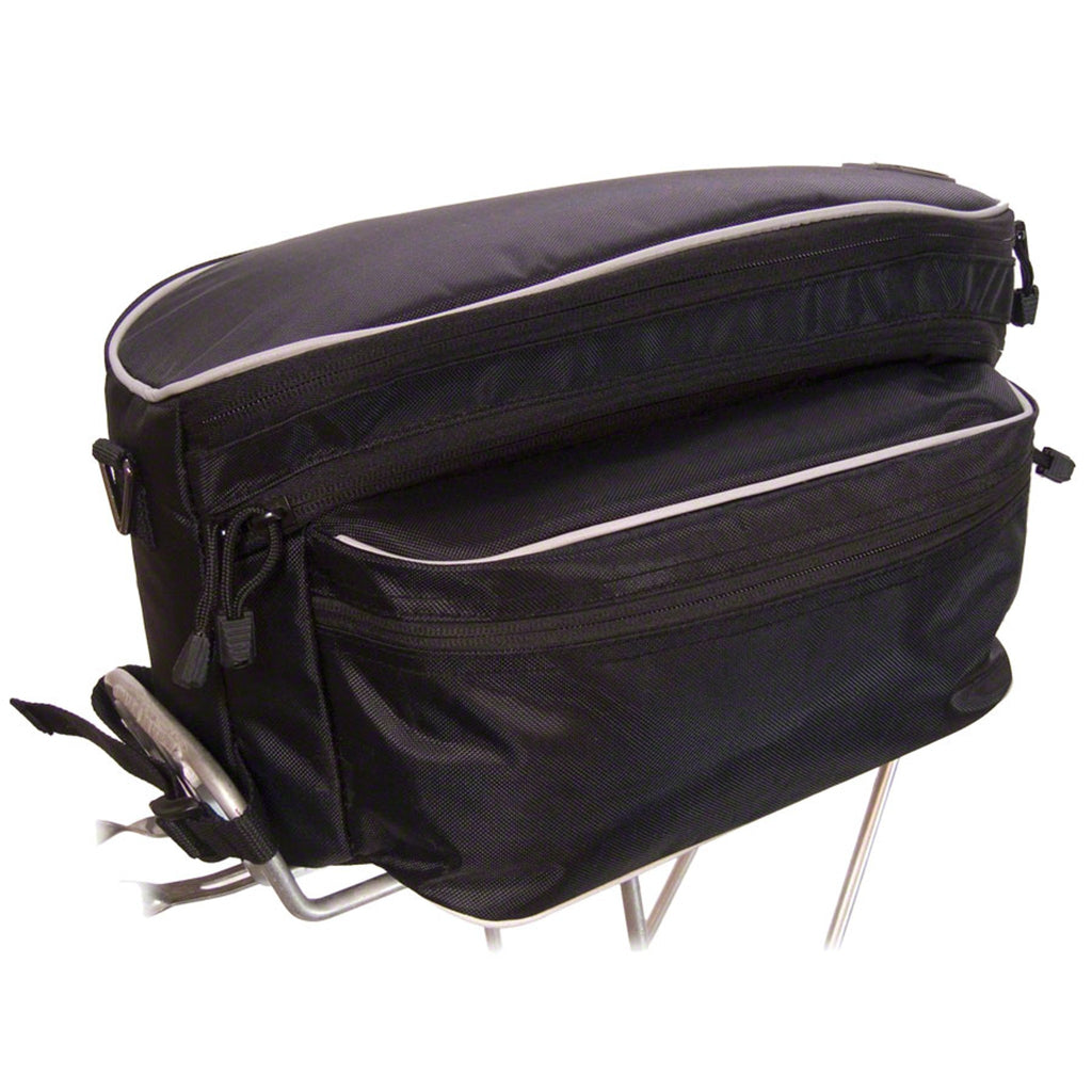 Expanding Rack Top Bag: Black