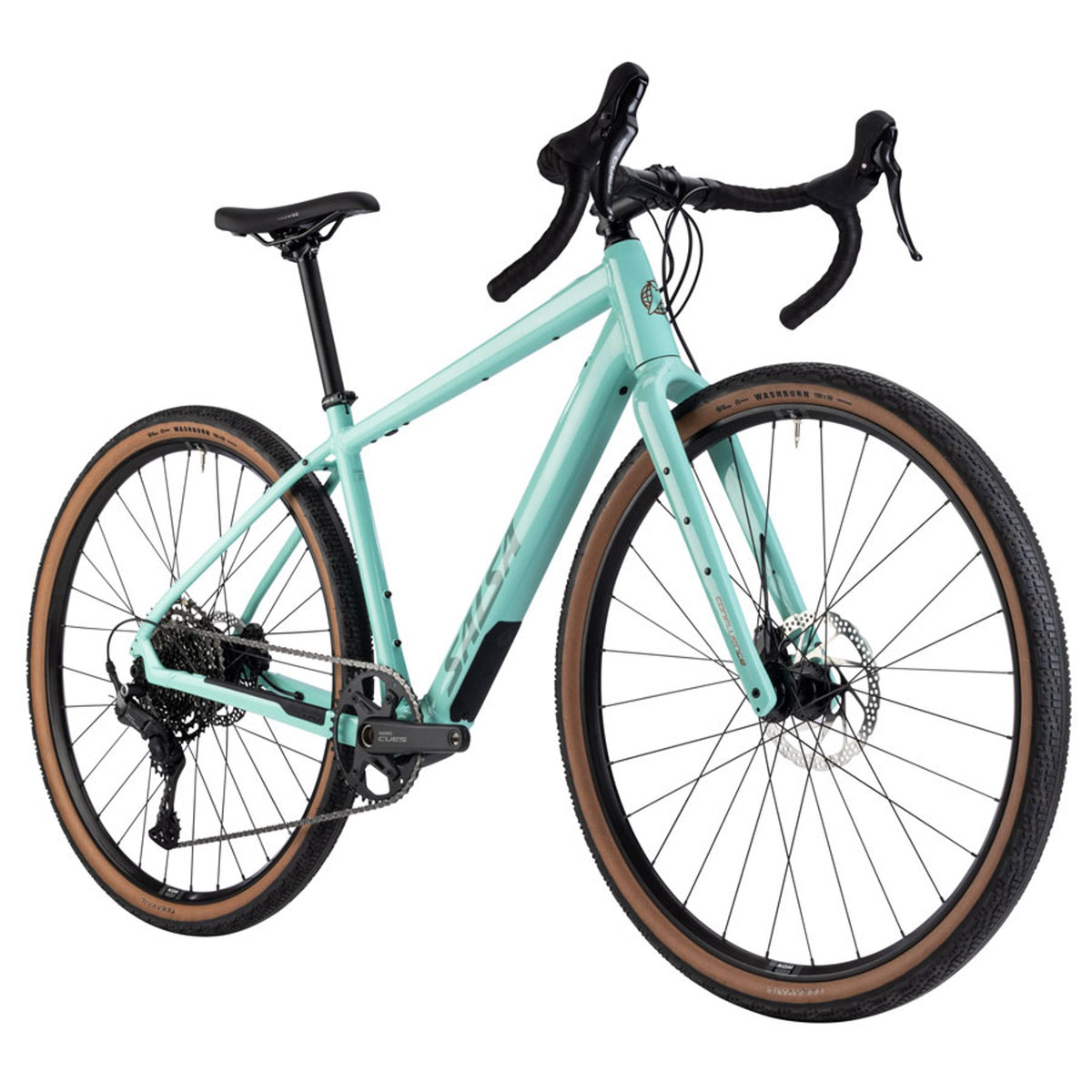 Confluence CUES 11 Drop Bar Ebike - Spearmint Green - 700c - Aluminum
