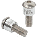 SpaceOuts 6mm H2O Bottle Cage Spacer Kit, Silver