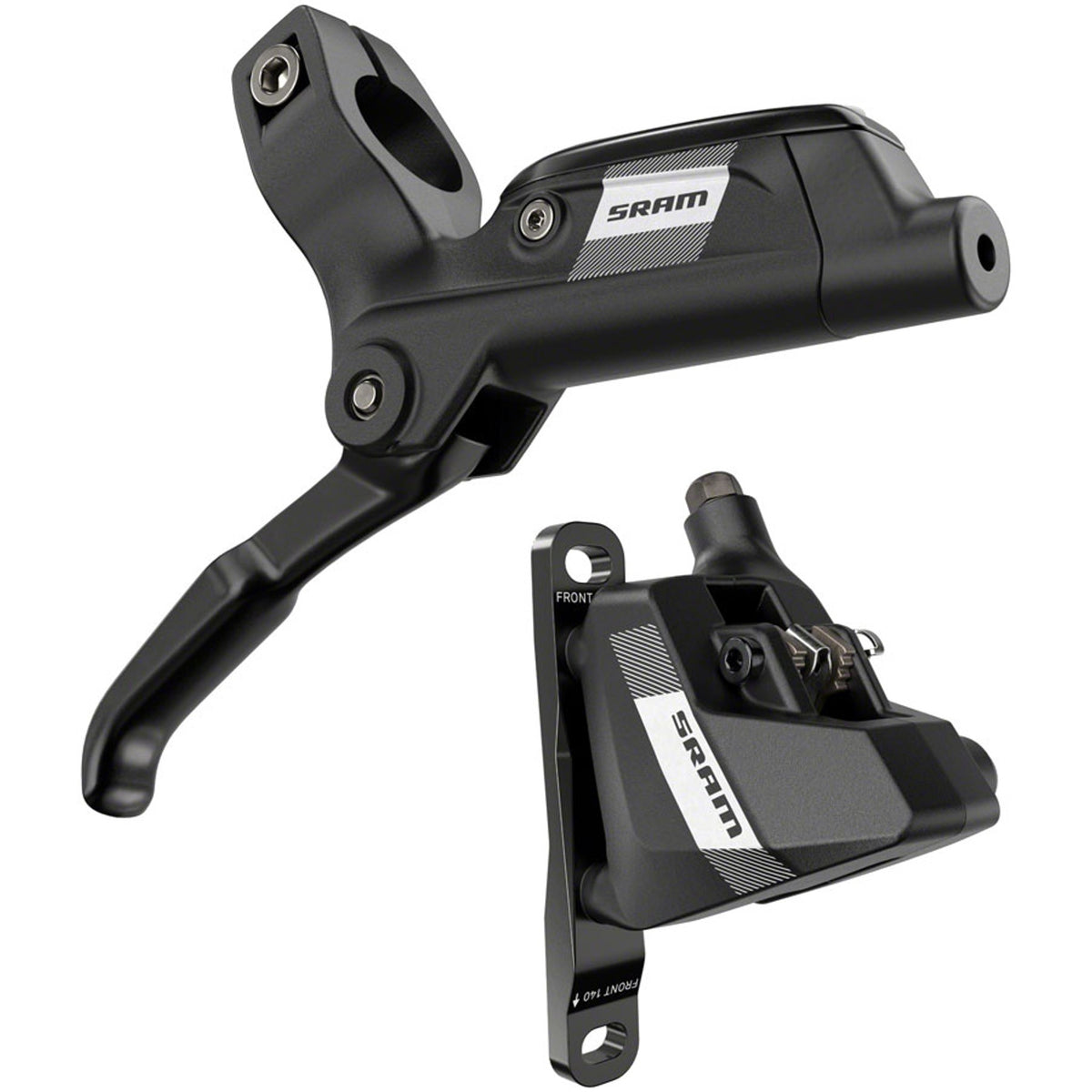 S300 Disc Brake - Flat Mount - 2-Piston - 20mm Offset - A1 - Black