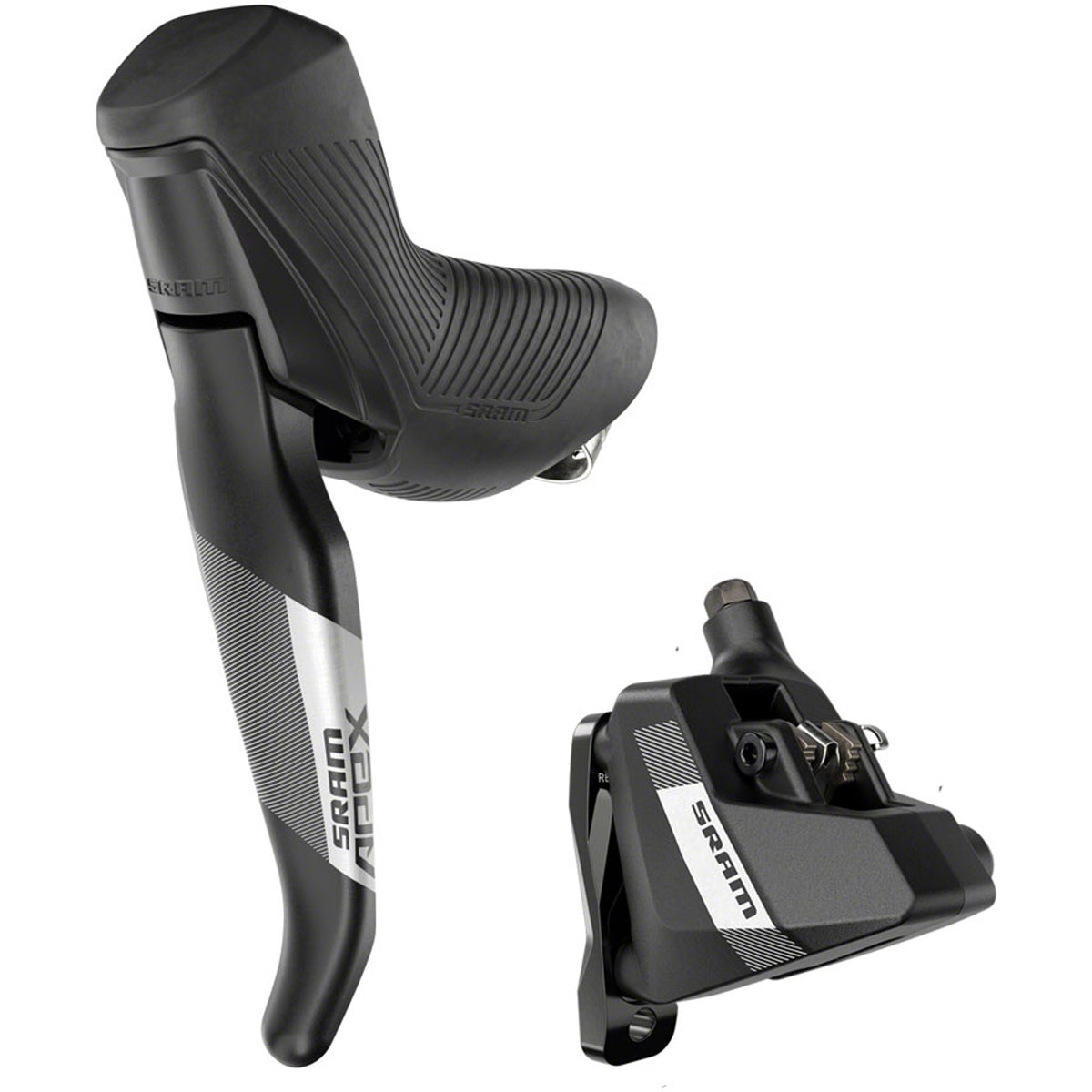 Apex Disc Brake And Lever - Left/Rear, Flat Mount, 2-Piston, 20mm Offset, Black, A1