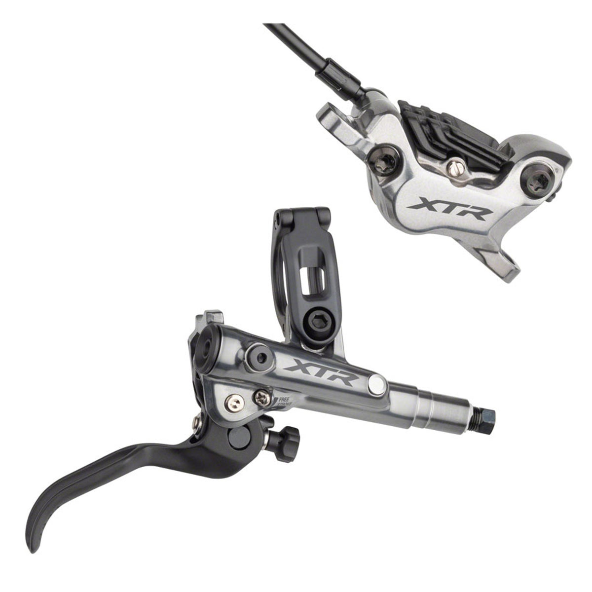 XTR M9120 Disc Brake - Hydraulic - Post Mount - Finned Metal Pads - Gray