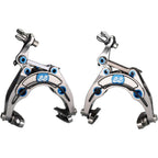 eeBrake Magnum Limited Edition Road Caliper Brake Set - Regular Mount, Gunmetal Gray/Blue