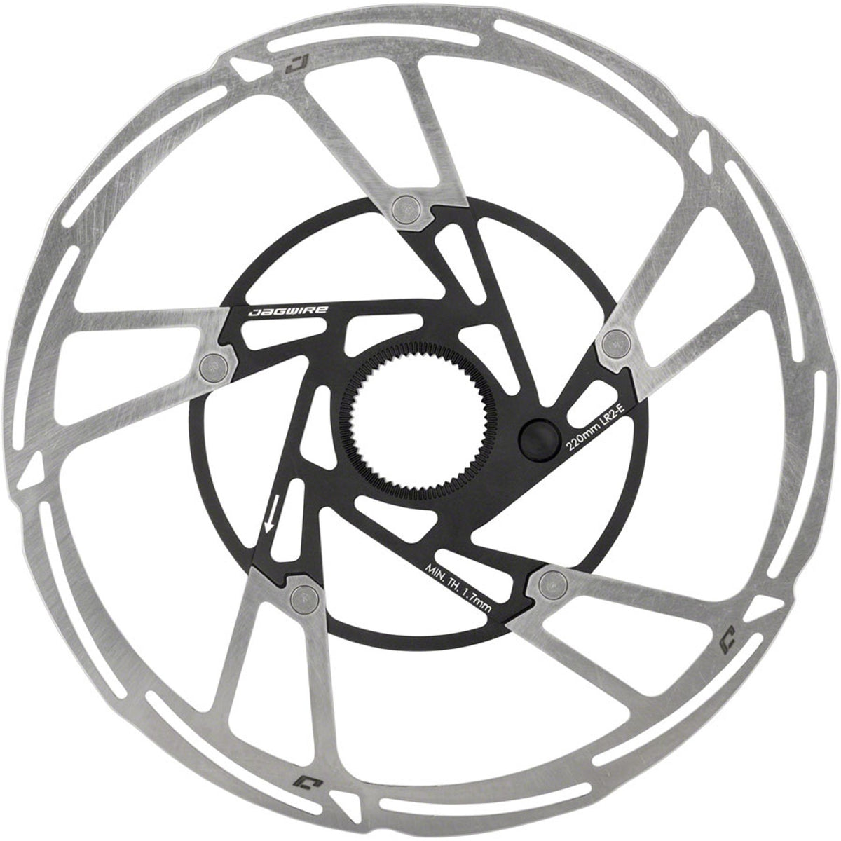 Pro LR2-E Ebike Disc Brake Rotor - Silver/Black