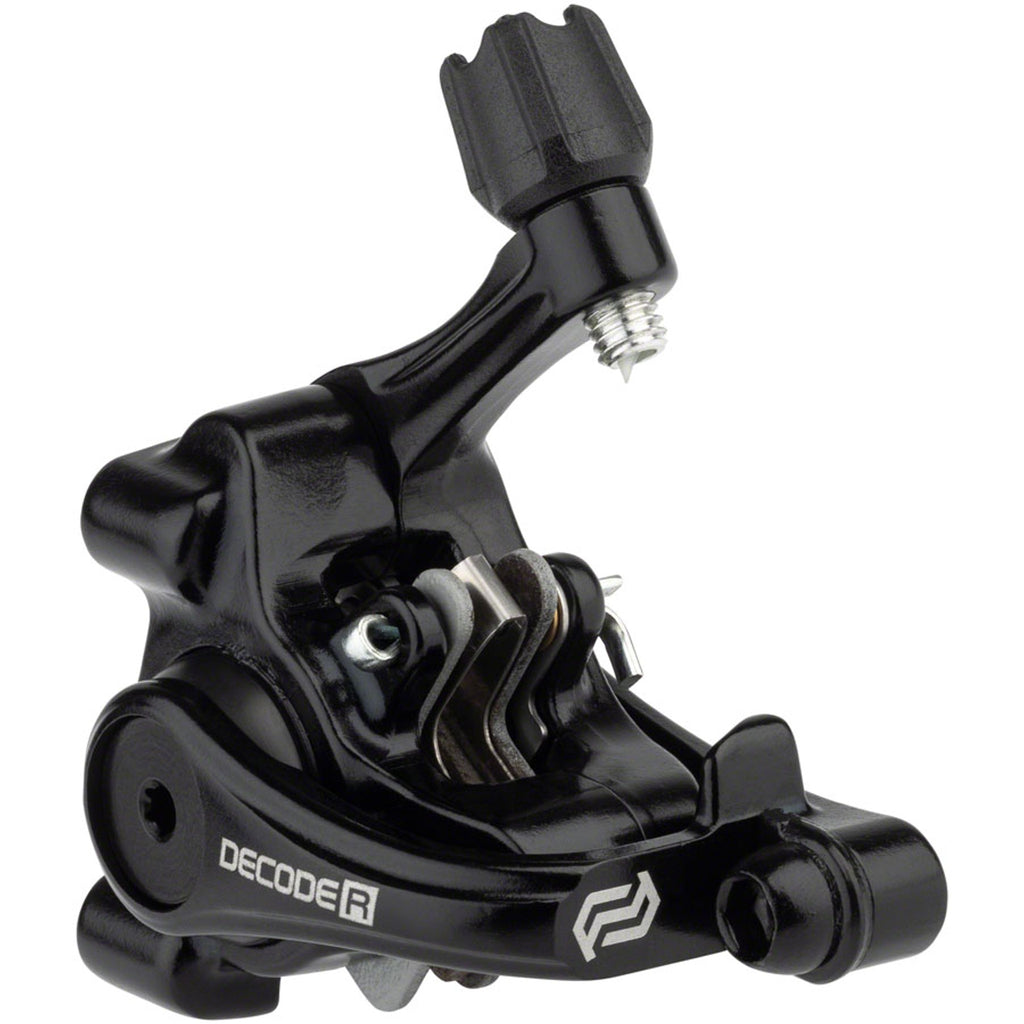 Decode R DSK-718R Disc Brake Caliper - Short Pull Road, Mechanical, Flat Mount, Black