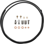 Disc Brake Hose Line Kit - XCR Brake Hose and Connector Kit - Braided Stainless Steel Hydraulic Brake Hose and Fitting Kit