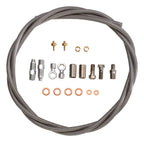 Disc Brake Hose Line Kit - XCR Brake Hose and Connector Kit - Braided Stainless Steel Hydraulic Brake Hose and Fitting Kit