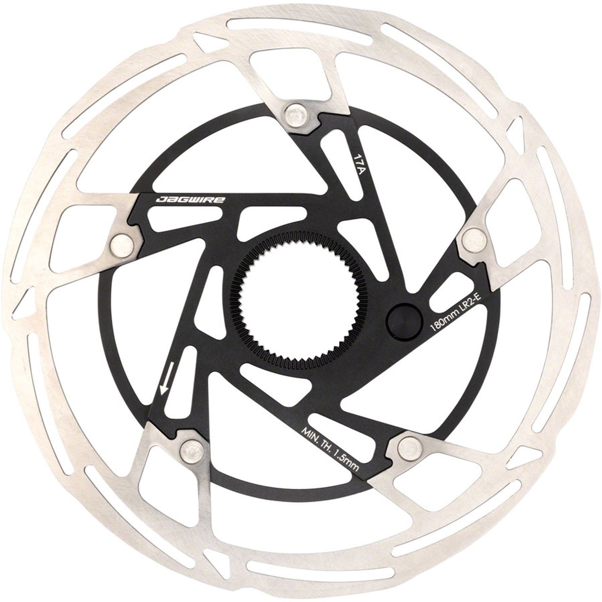 Pro LR2-E Ebike Disc Brake Rotor - Silver/Black