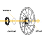 Center Lock Lockring Washers - Pack of 10