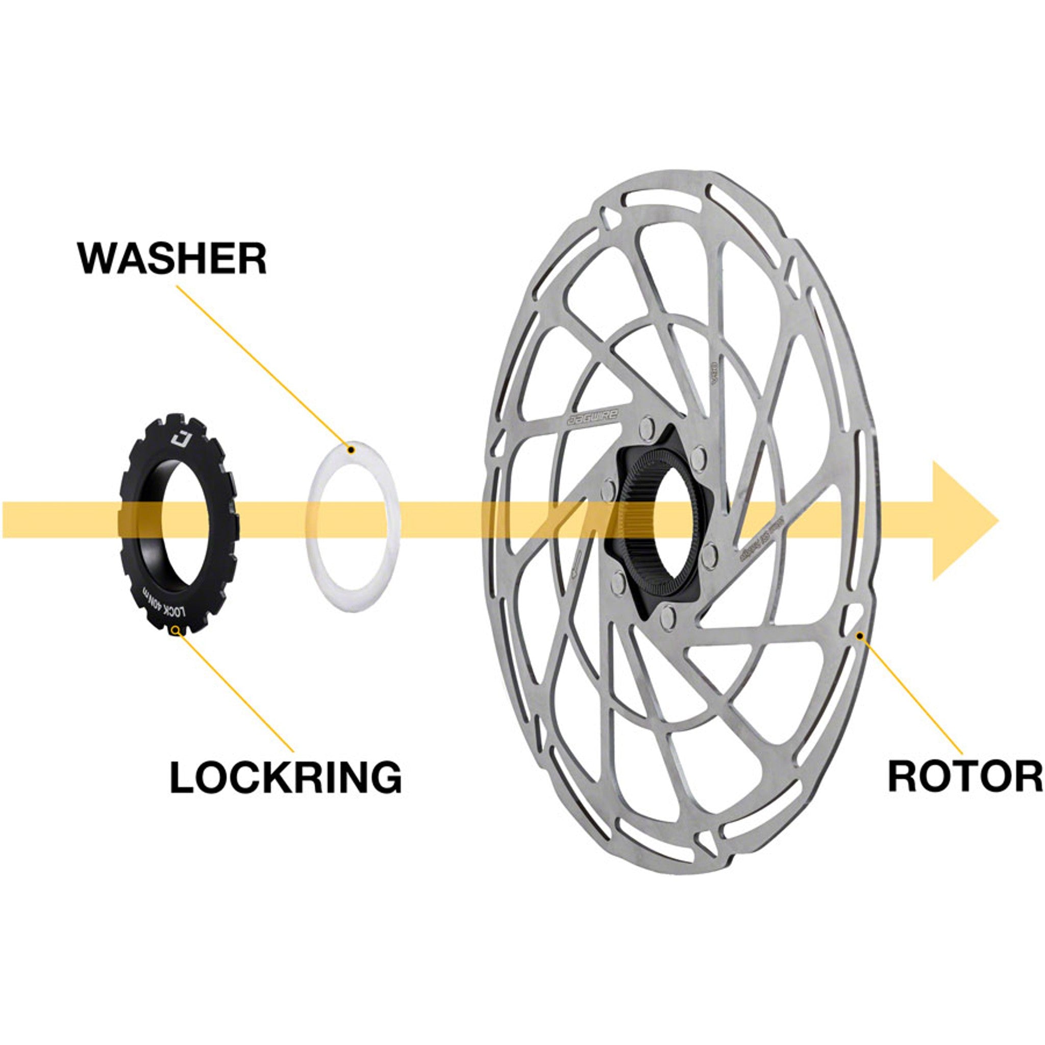 Center Lock Lockring Washers - Pack of 10