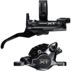 Deore XT M8200 Disc Brake And Lever - Post Mount - 2-Piston Caliper - SM-BH90-SBM Hose - Fin Metal Pads - Black