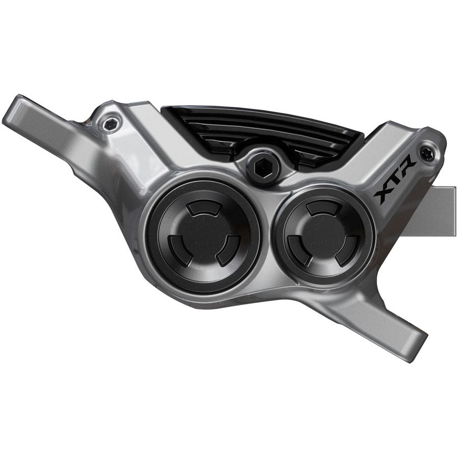 XTR BR-M9220 Enduro Disc Brake Caliper - Front or Rear, Post Mount, 4-Piston, Includes P04C-MF Finned Metal Pads