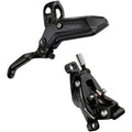 Level Silver Stealth 4-Piston Disc Brake And Lever - Post Mount - Aluminum Lever - SS Hardware - C1 - Black