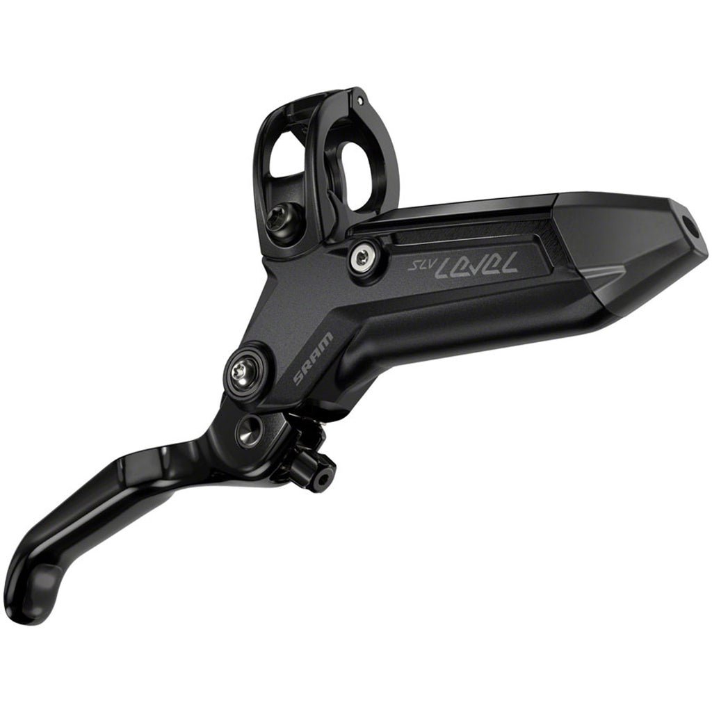 Level Silver Stealth 4-Piston Disc Brake And Lever - Post Mount - Aluminum Lever - SS Hardware - C1 - Black