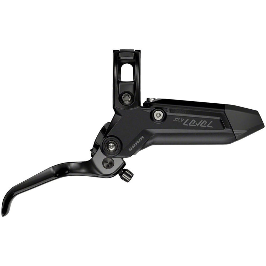 Level Silver Stealth 4-Piston Disc Brake And Lever - Post Mount - Aluminum Lever - SS Hardware - C1 - Black
