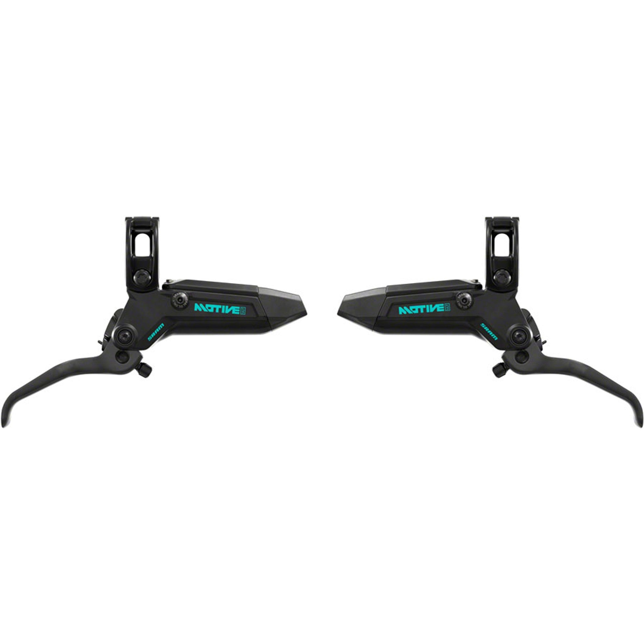Motive Ultimate Stealth Expert Disc Brake Kit - Front/Rear Levers, Front/Rear Teal Splatter Calipers, Adapters, Rotors, Bleed Kit, A1