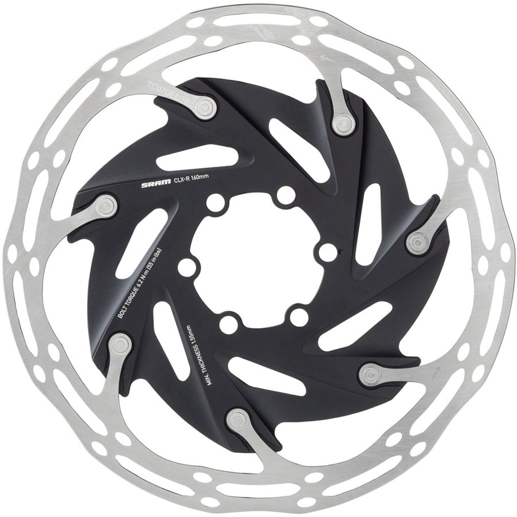 Centerline XR 6-Bolt Disc Rotor - Silver/Black