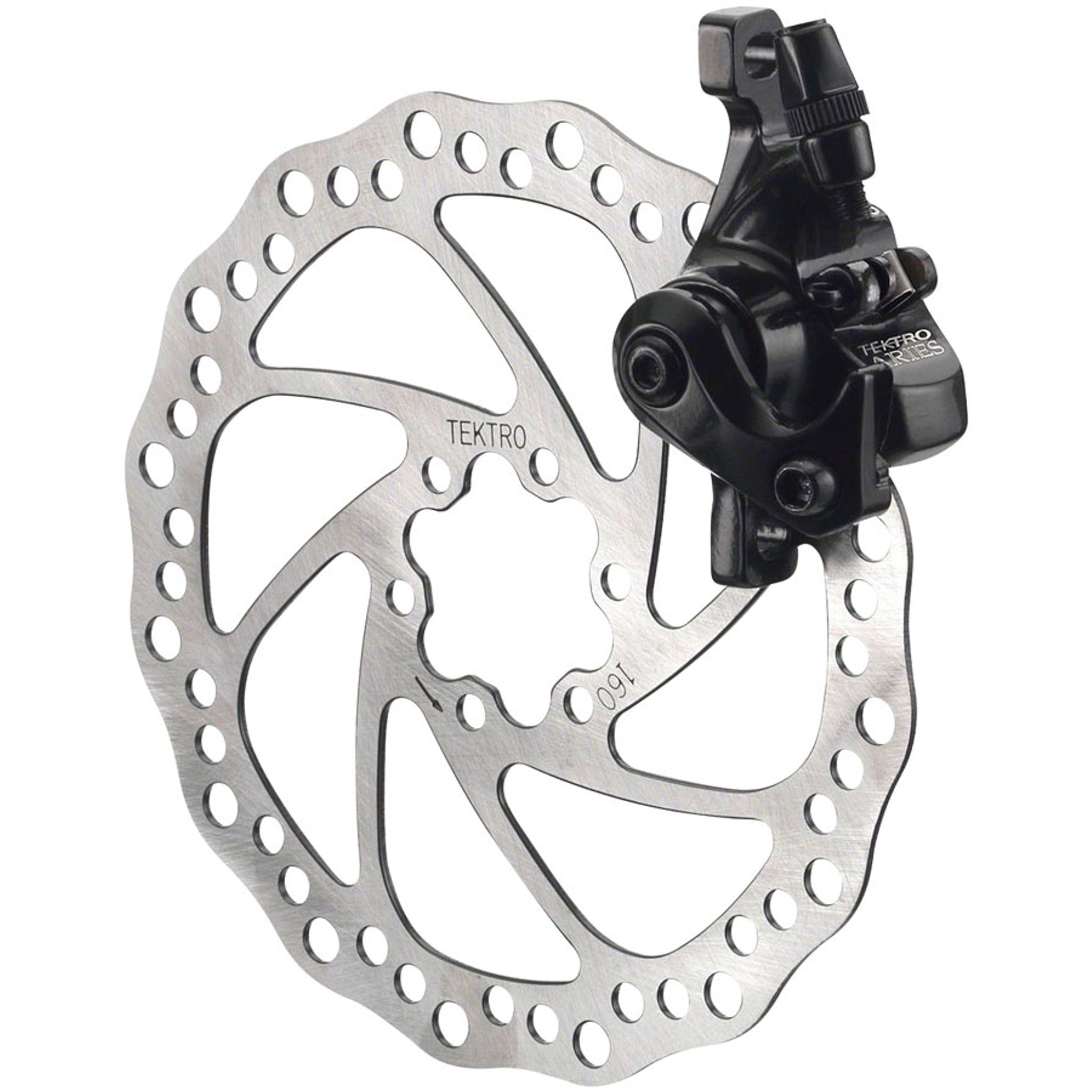 Aries MD-M300 Cable Actuated Mechanical Post Mount Disc Caliper for Long-Pull Levers, Black