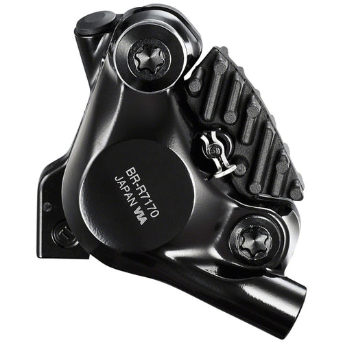 105 BR-R7170 Road Hydraulic Disc Brake Caliper - Rear, Flat Mount, L03A Resin Pads with Fins