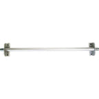 Trailer Replacement Parts - Tow Bar Assembly for Double Child Trailers with Quick Receiver - Flat Dust Cap for Push Button Wheels