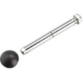 Trailer Replacement Parts - Tow Bar Assembly for Double Child Trailers with Quick Receiver - Flat Dust Cap for Push Button Wheels