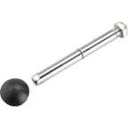 Trailer Replacement Parts - Tow Bar Assembly for Double Child Trailers with Quick Receiver - Flat Dust Cap for Push Button Wheels