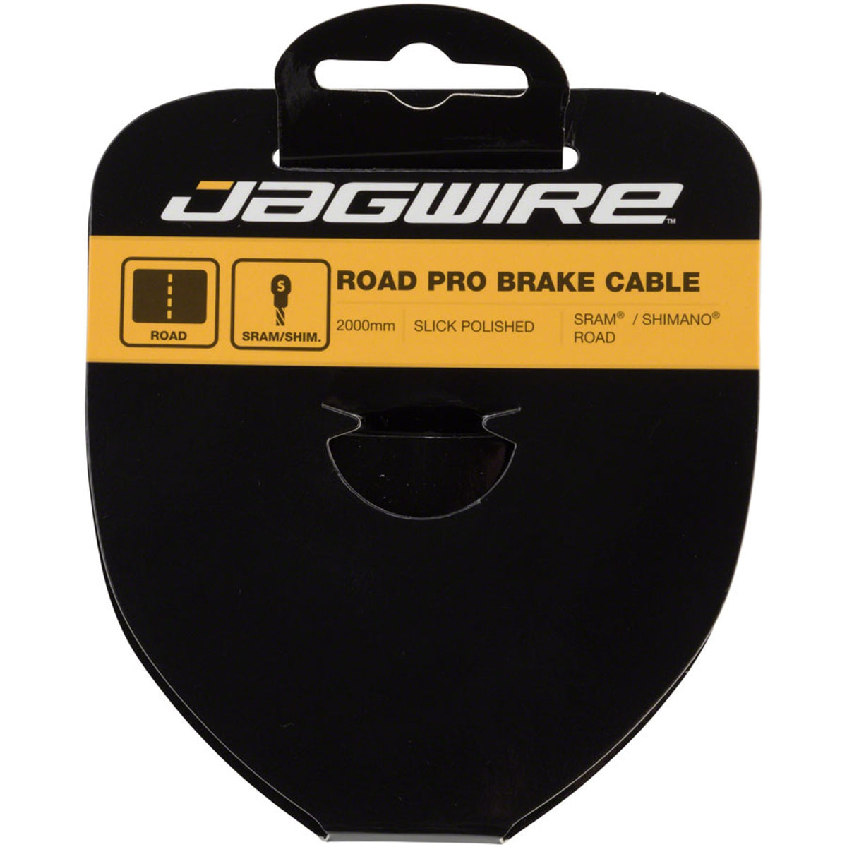 Pro Polished Brake Cable - Silver