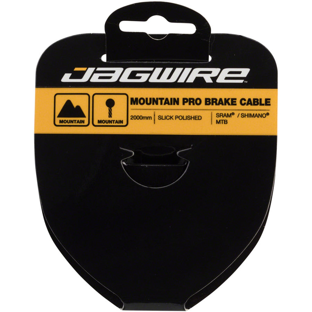 Pro Polished Brake Cable - Silver