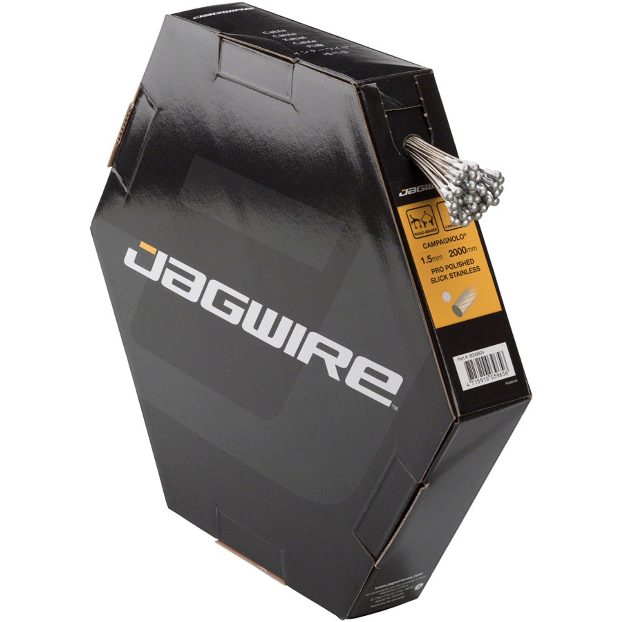 Jagwire Pro Brake Cable 1.5x2000mm Pro Polished Slick Stainless Campagnolo, Box of 50