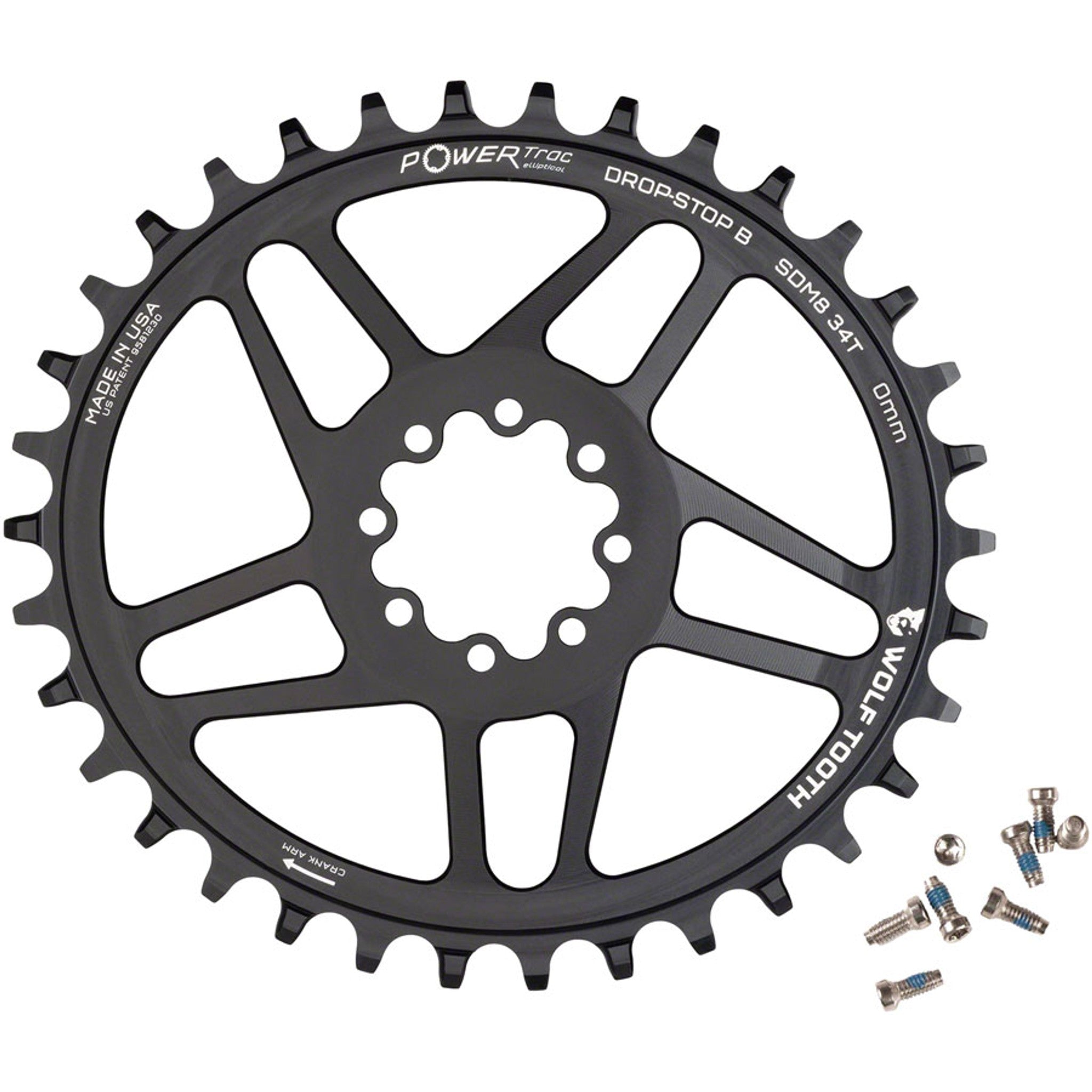SRAM Elliptical 8-Bolt Direct Mount Chainrings - Elliptical Direct Mount Chainring - Elliptical Direct Mount Chainring
