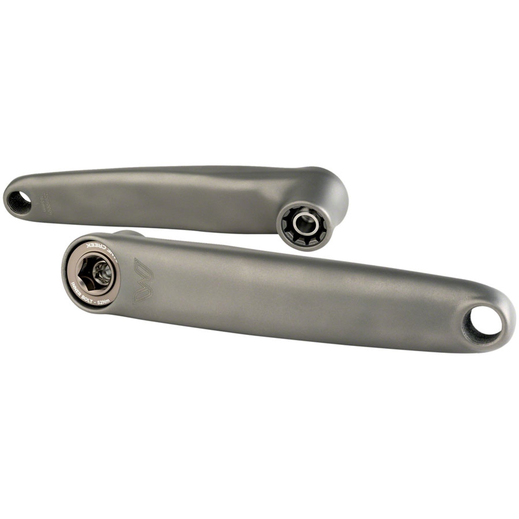 Electric Wings Ebike Crank Arm Set - Titanium, 165mm, ISIS Spindle, Fits Bosch, Brose, Fazua Ride 50, Panasonic, TQ, Yamaha
