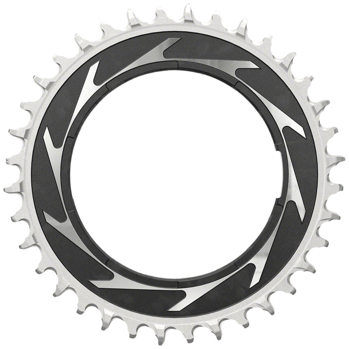 XX SL Eagle T-Type Thread Mount Chainring - 12-Speed - Thread Mount (For XX SL PM Spider) - Aluminum - Black/Silver