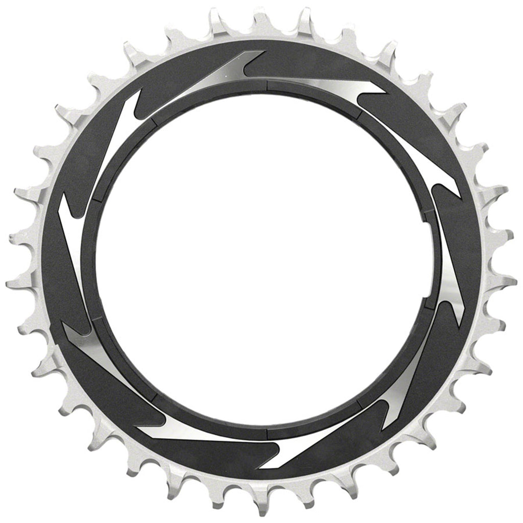XX SL Eagle T-Type Thread Mount Chainring - 12-Speed - Thread Mount (For XX SL PM Spider) - Aluminum - Black/Silver