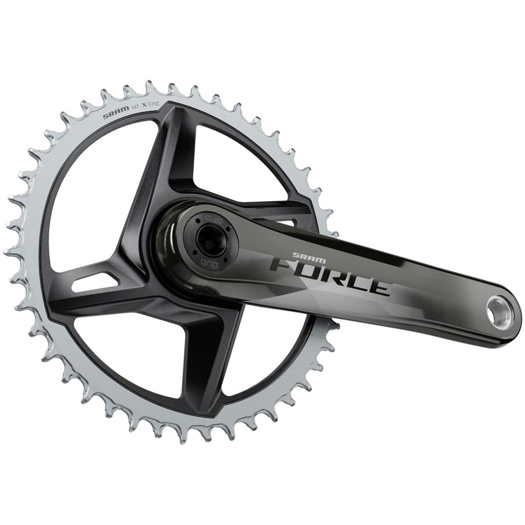Force 1 AXS Wide Crankset - 170mm, 12-Speed, 40t, 8-Bolt Direct Mount, DUB Spindle Interface, Gloss Natural Carbon, D1